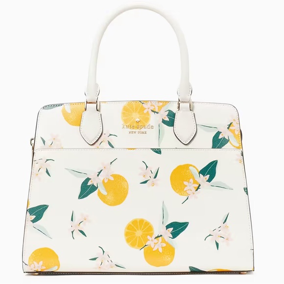 Kate Spade Madison Orange Toss Medium Satchel - Picture 2 of 5